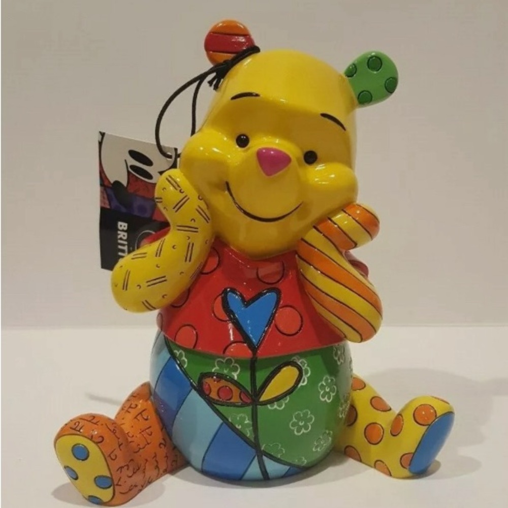 Disney Britto, Winnie the Pooh Pop Art Figurine.